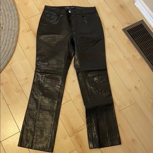 Gap Bootcut Leather Pants Size 10